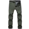 Fashion Winter Stretch Waterproof Fleece Men's Pants